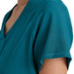 Women's Two-Pocket Piped V-Neck Rhythm Scrub Top