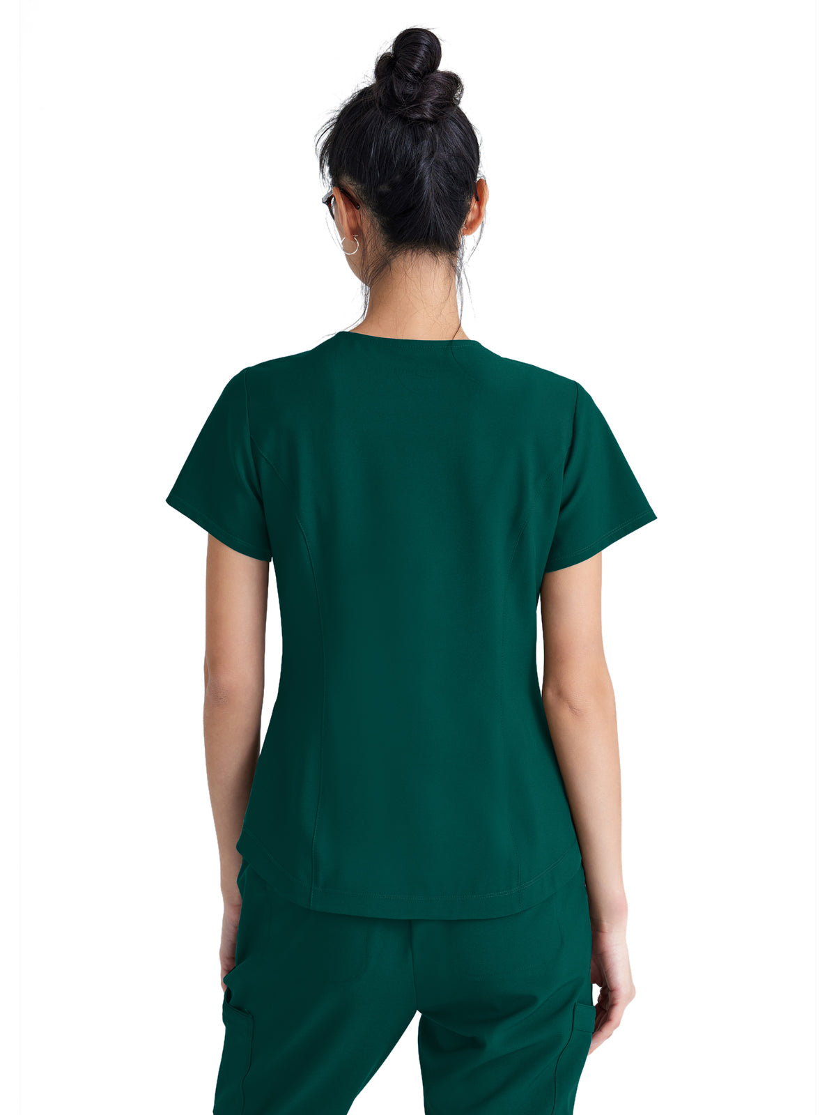 Women's Two-Pocket Piped V-Neck Rhythm Scrub Top