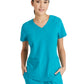 Women's Two-Pocket Piped V-Neck Rhythm Scrub Top