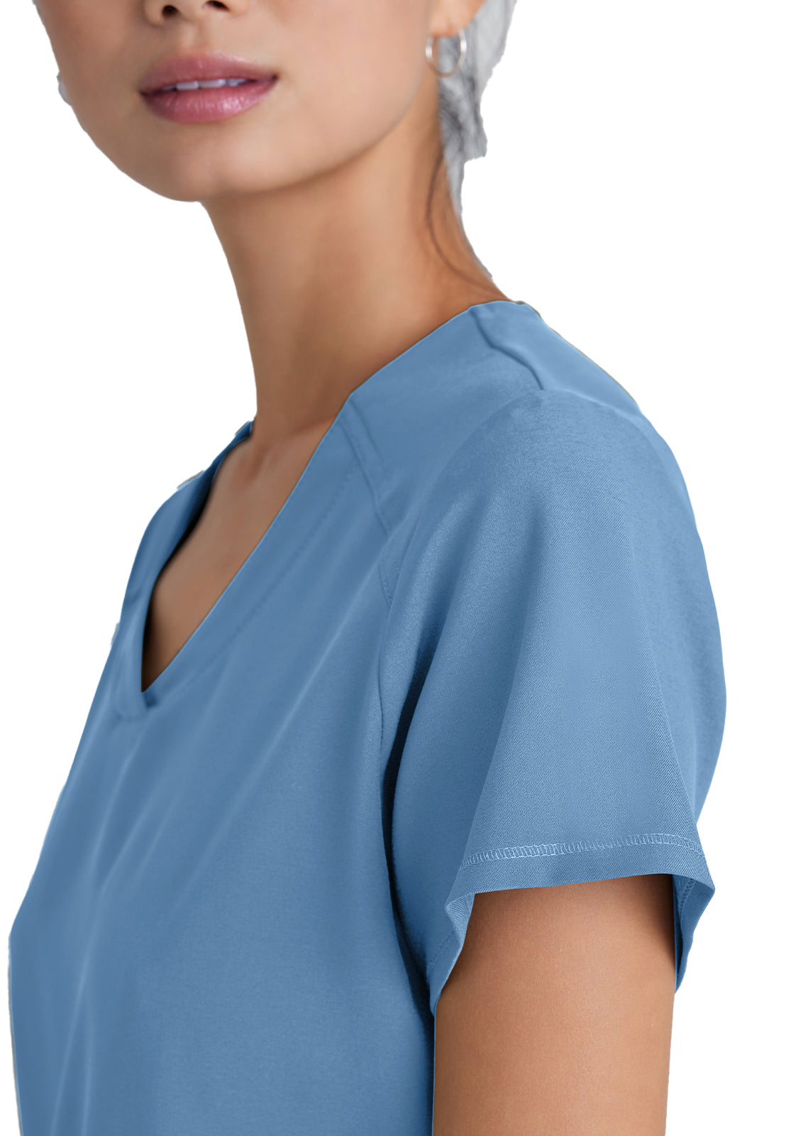 Women's Two-Pocket Piped V-Neck Rhythm Top