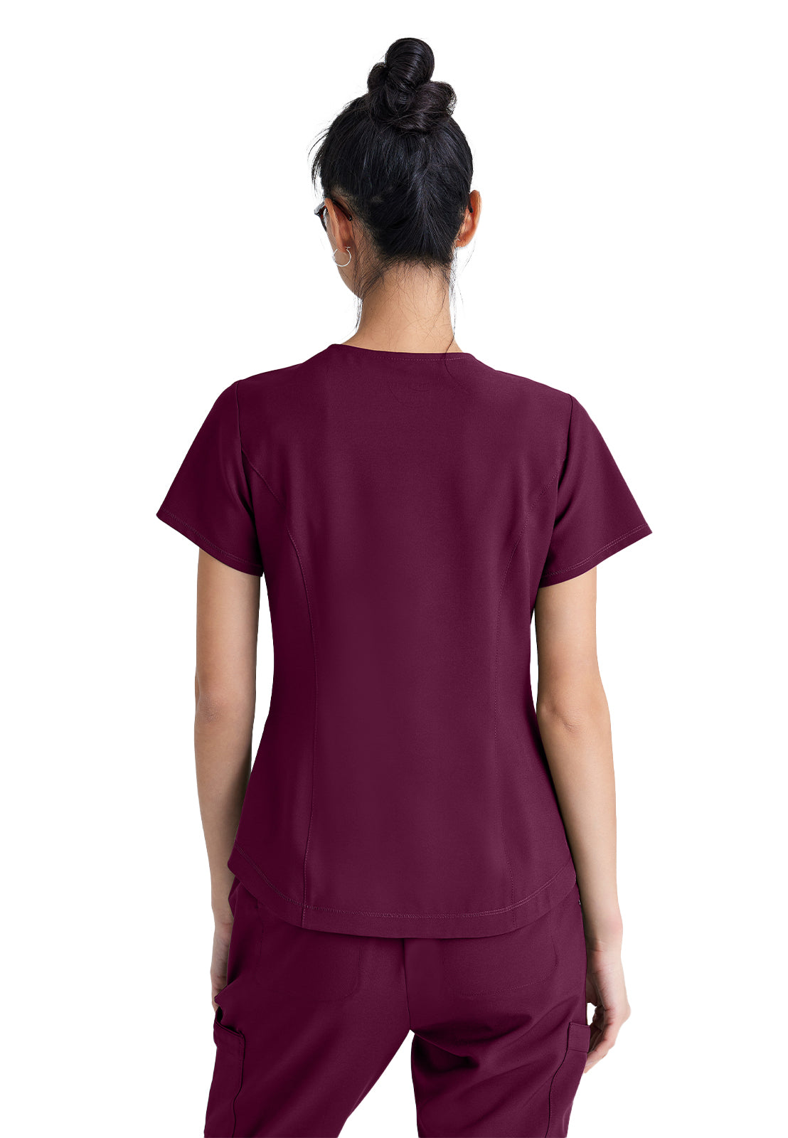 Women's Two-Pocket Piped V-Neck Rhythm Top