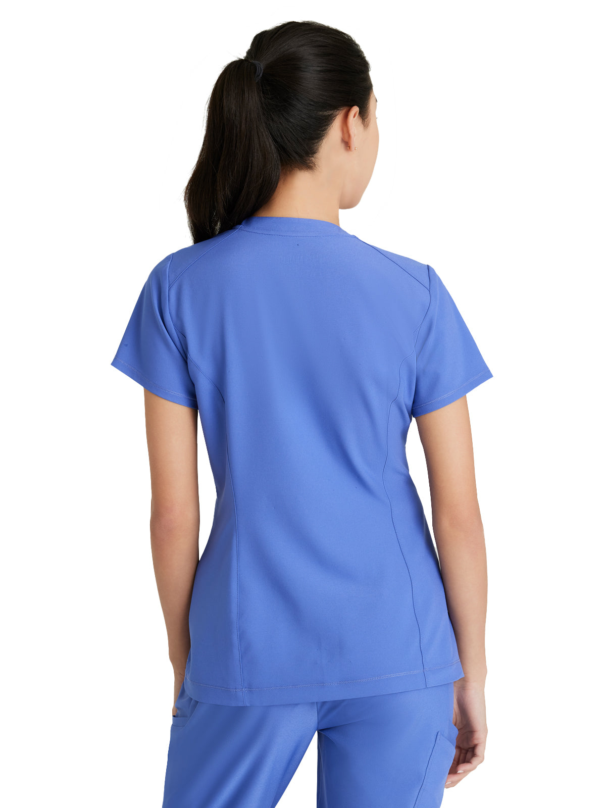 Women's Banded-V-Neck Sway Tuck-In Scrub Top