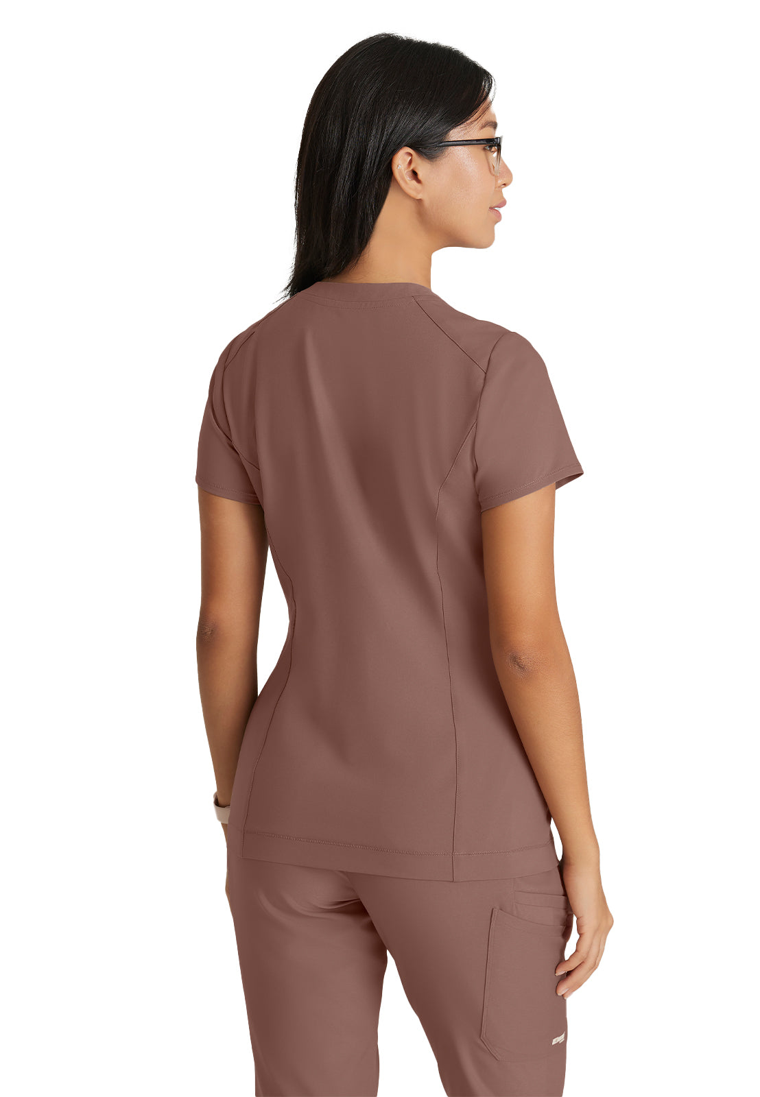 Women's Banded-V-Neck Sway Tuck-In Scrub Top