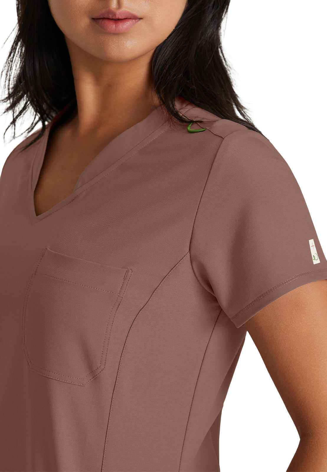 Women's Banded-V-Neck Sway Tuck-In Top