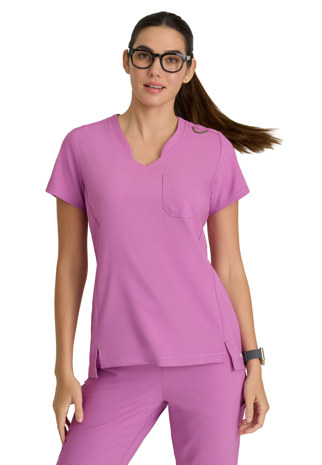 Women's Banded-V-Neck Sway Tuck-In Top