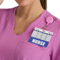 Women's Banded-V-Neck Sway Tuck-In Scrub Top