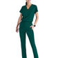 Women's Banded-V-Neck Sway Tuck-In Top - GSST181 - Hunter Green