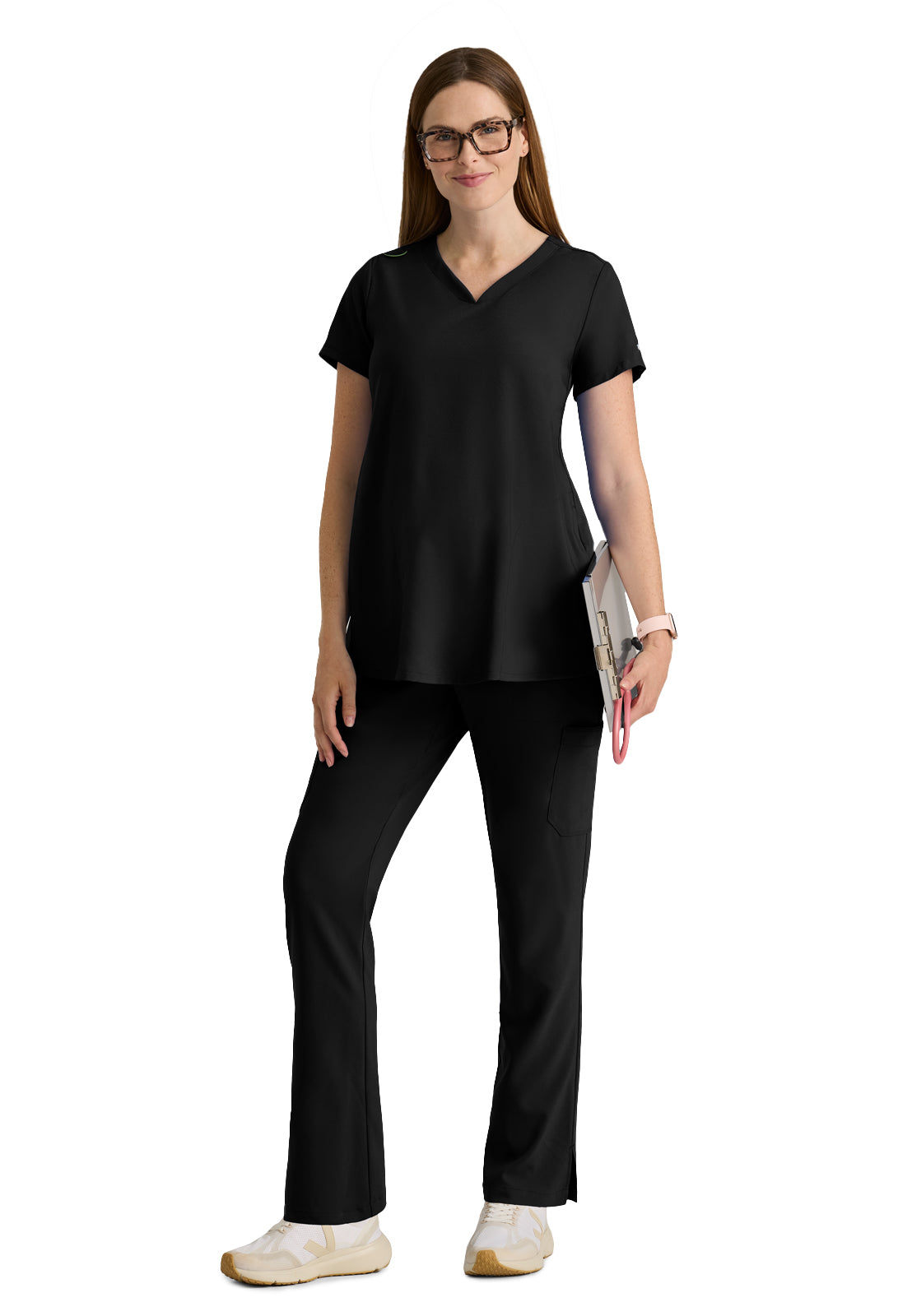 Two Pocket V-Neck Promise Scrub Top