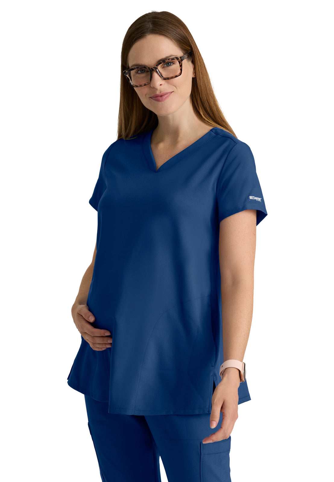 Two Pocket V-Neck Promise Scrub Top