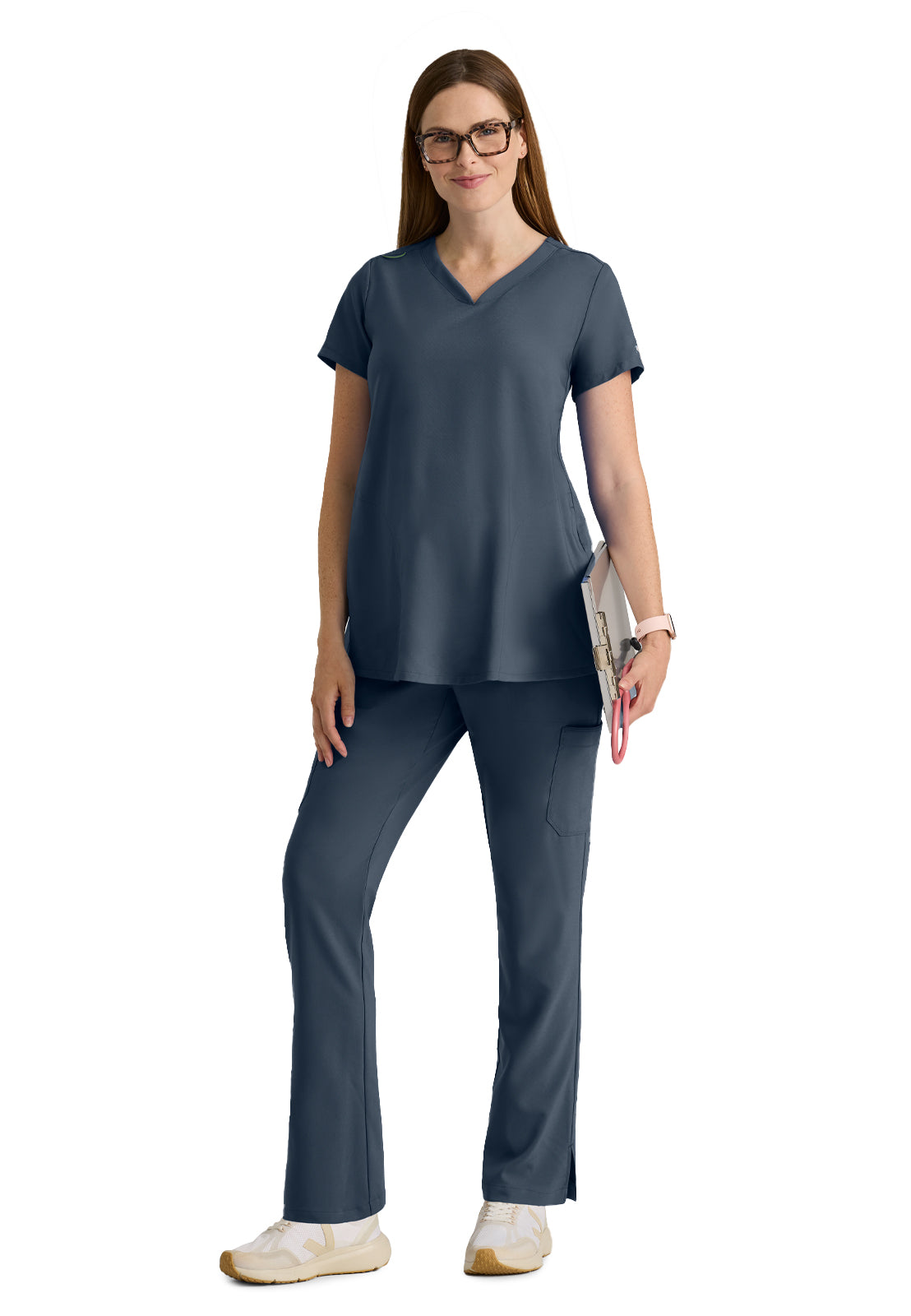 Two Pocket V-Neck Promise Scrub Top