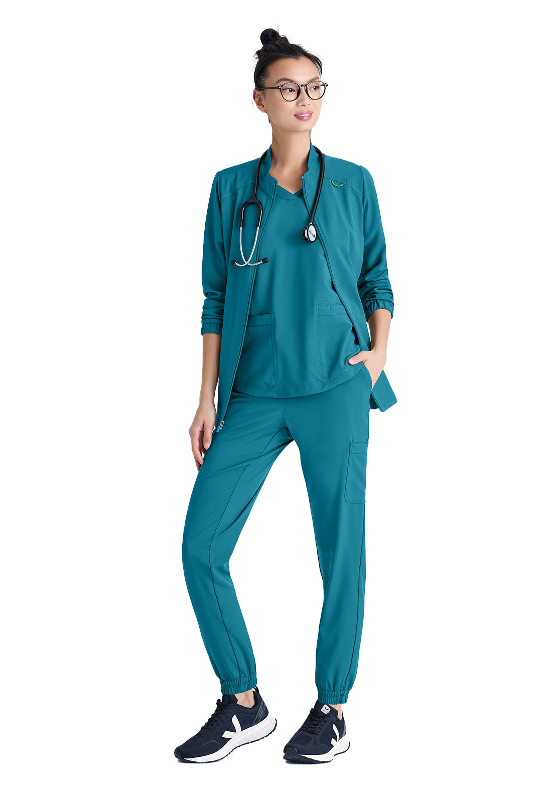 Women's Three-Pocket Virtue Scrub Jacket