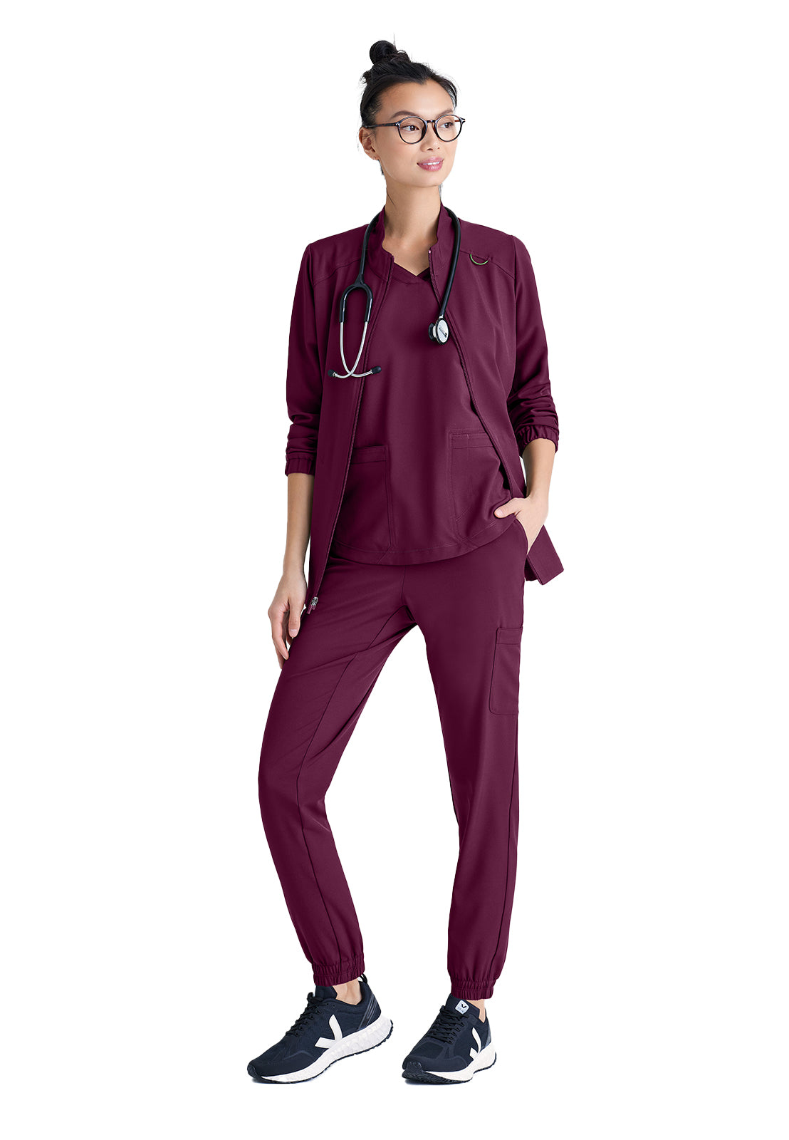 Women's Three-Pocket Virtue Scrub Jacket