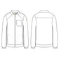 Men's Three-Pocket Banded Collar Cycle Scrub Jacket