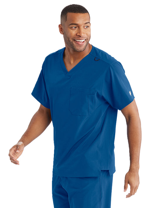 Men's Structure Crossover V-Neck Scrub Top