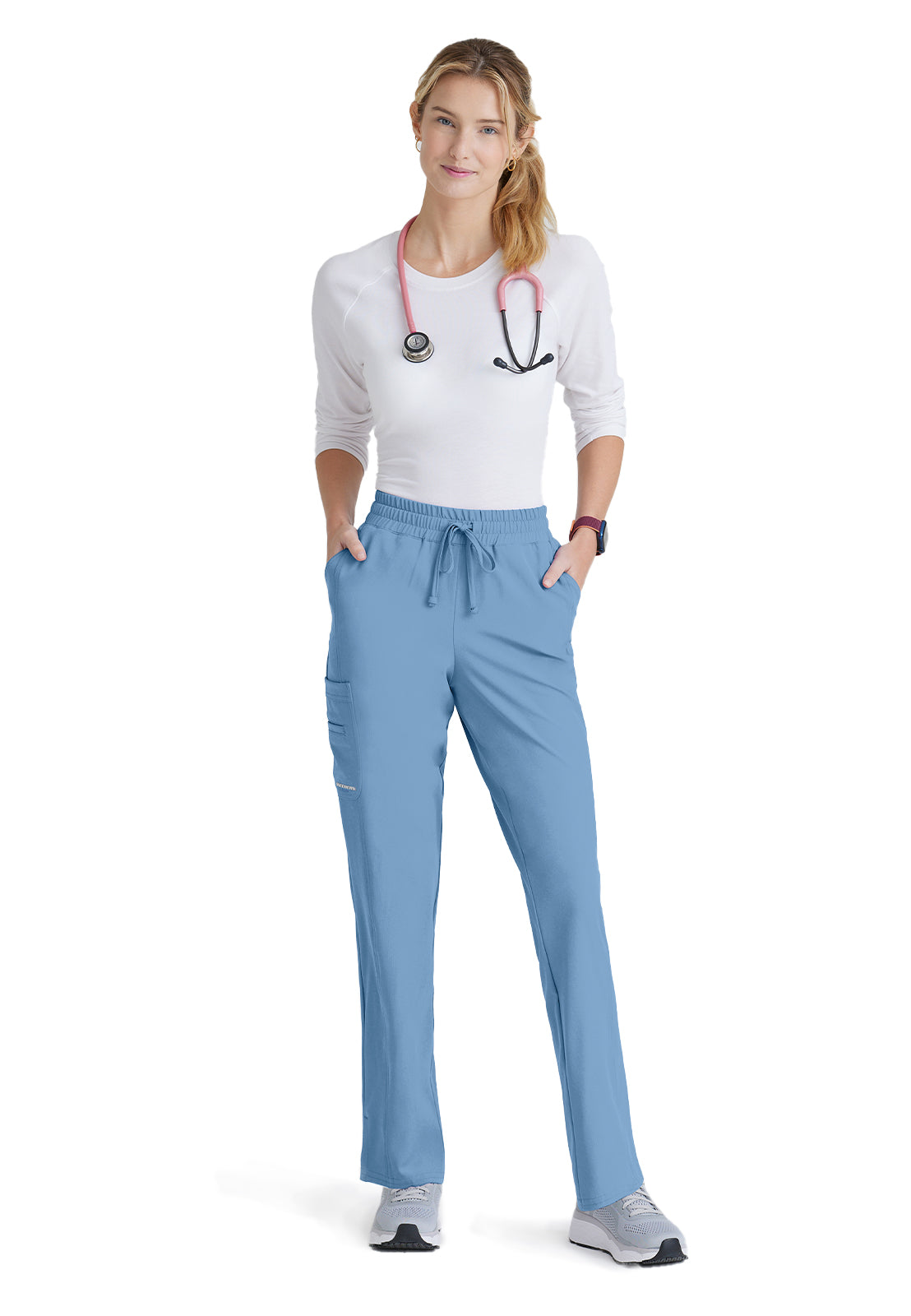 Women's 6 Pocket Elastic Waist Tapered Pant