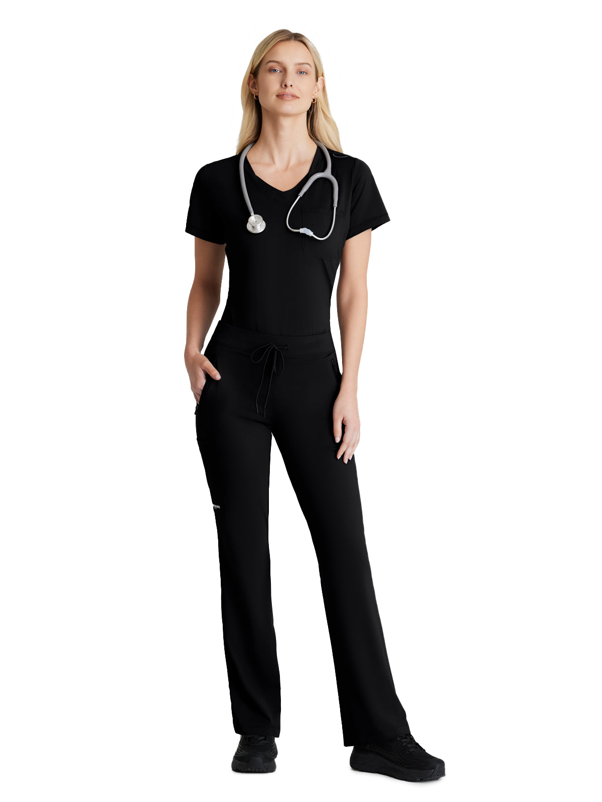 Women's 4 Pocket Fit and Flare Glide Scrub Pant