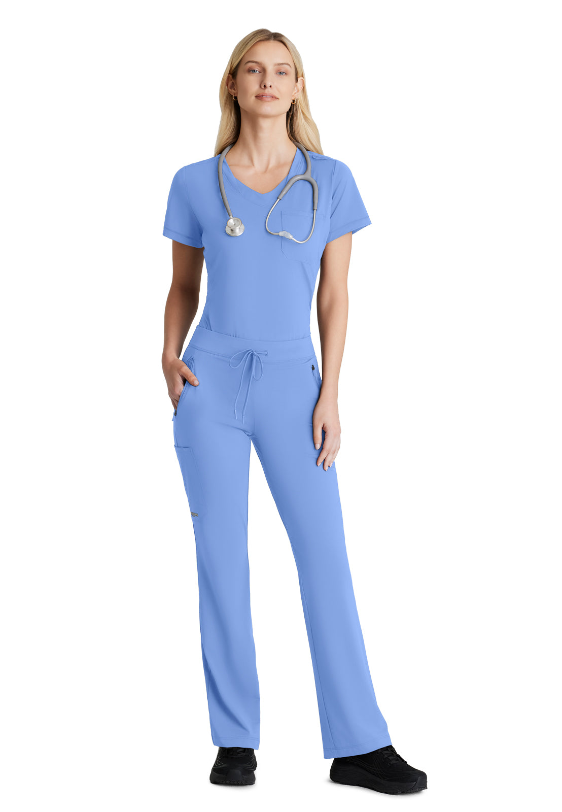 Women's 4 Pocket Fit and Flare Glide Scrub Pant