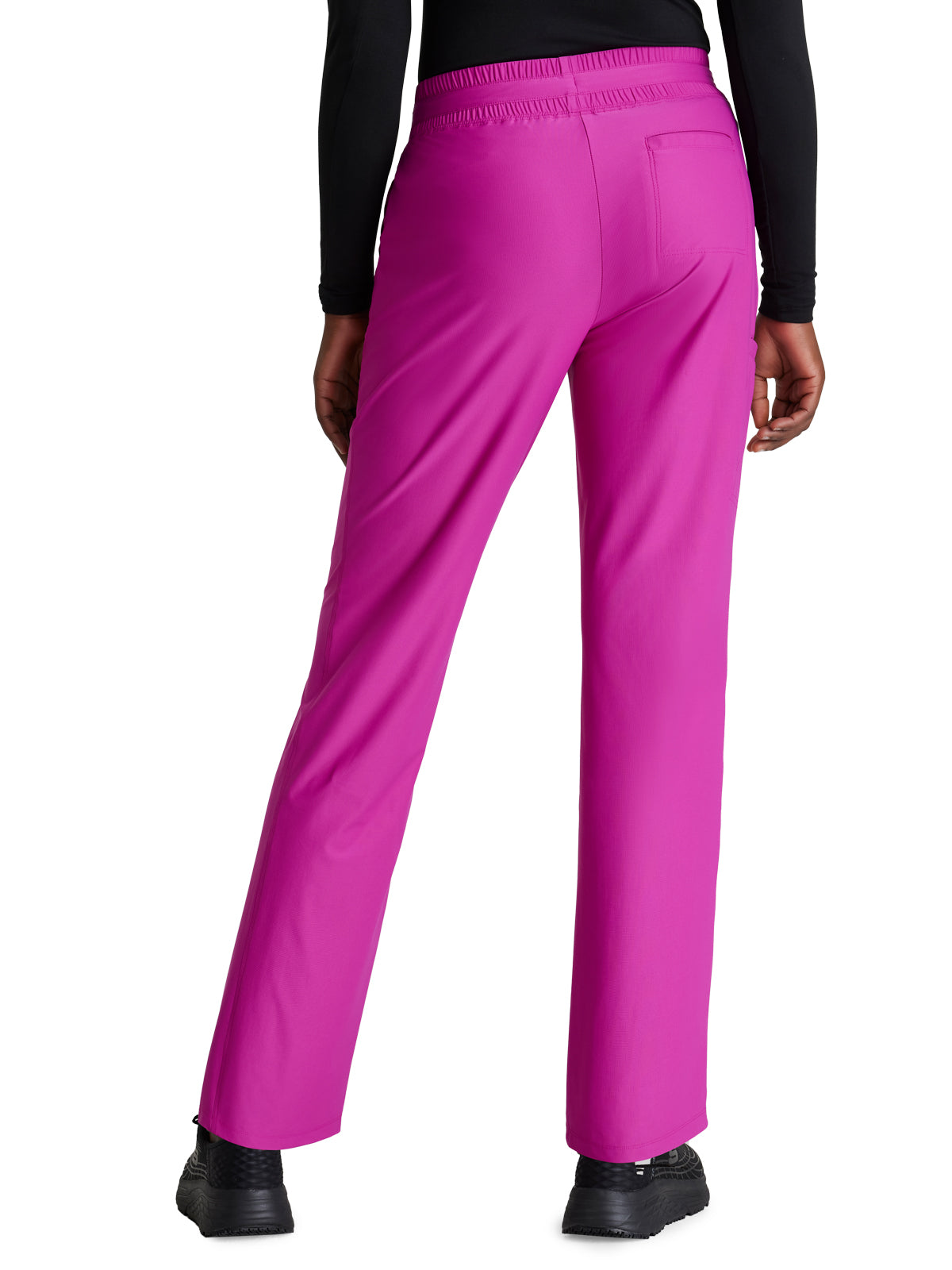 Women's Shirred Waistband Slim And Straight Reach Pant