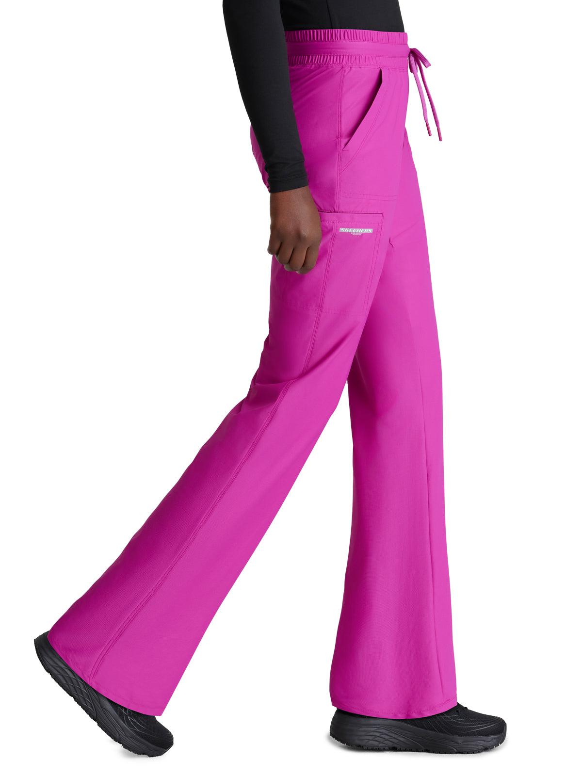 Women's Shirred Waistband Slim And Straight Reach Pant