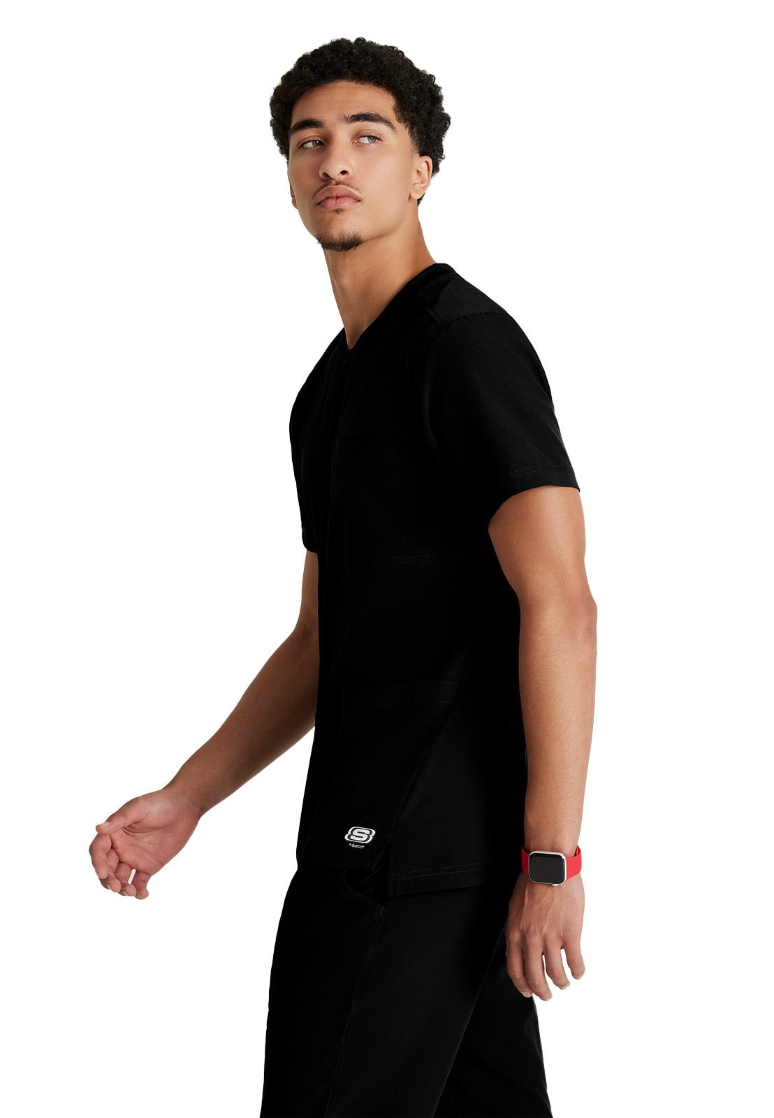 Men's Three-Pocket Round Neck Thesis Scrub Top