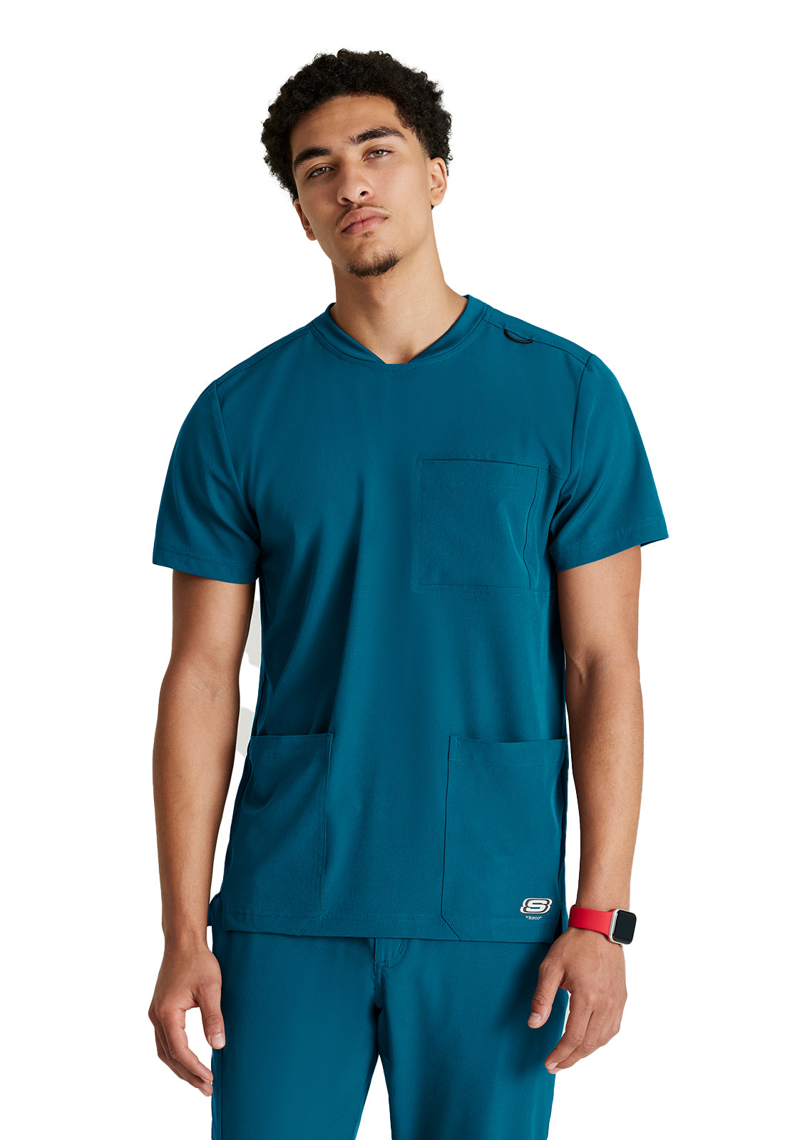 Men's Three-Pocket Round Neck Thesis Scrub Top