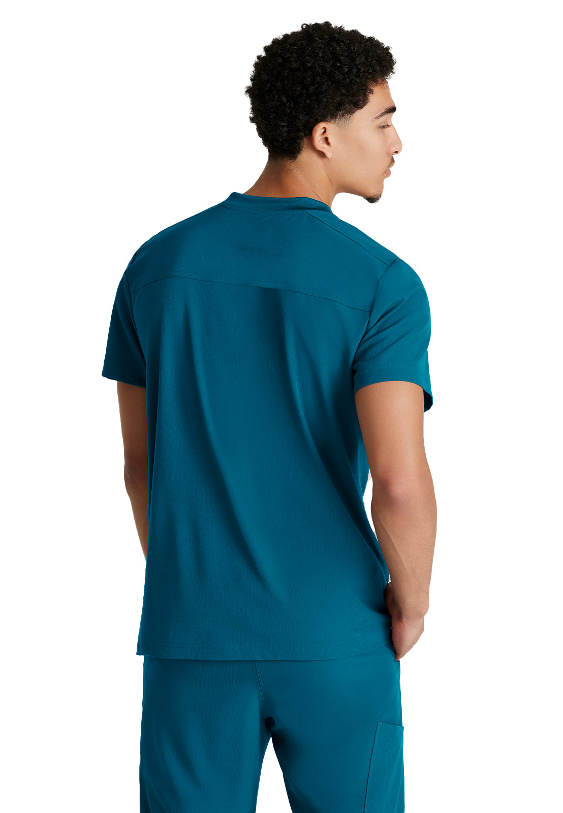 Men's Three-Pocket Round Neck Thesis Scrub Top