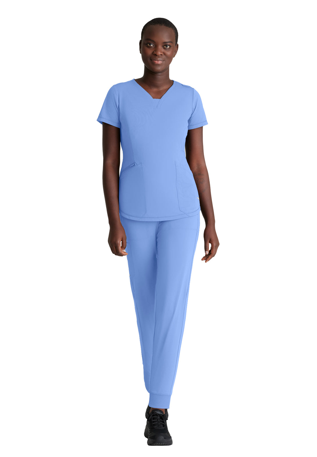 Women's 3 Pocket Gusset V-Neck Serene Scrub Top