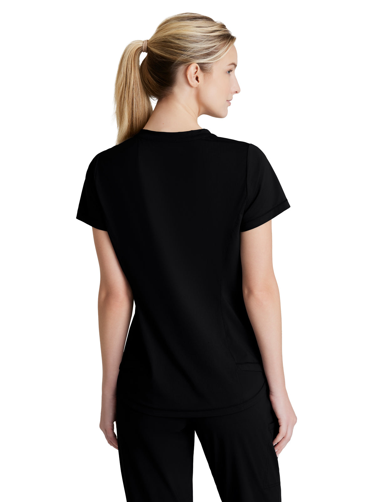 Women's 1 Pocket Tulip Hem Flow Top