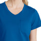 Women's 1 Pocket Tulip Hem Flow Top