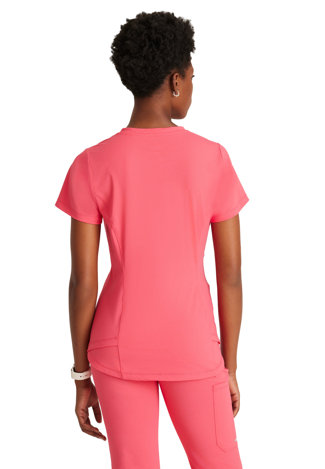 Women's 1 Pocket Tulip Hem Flow Top