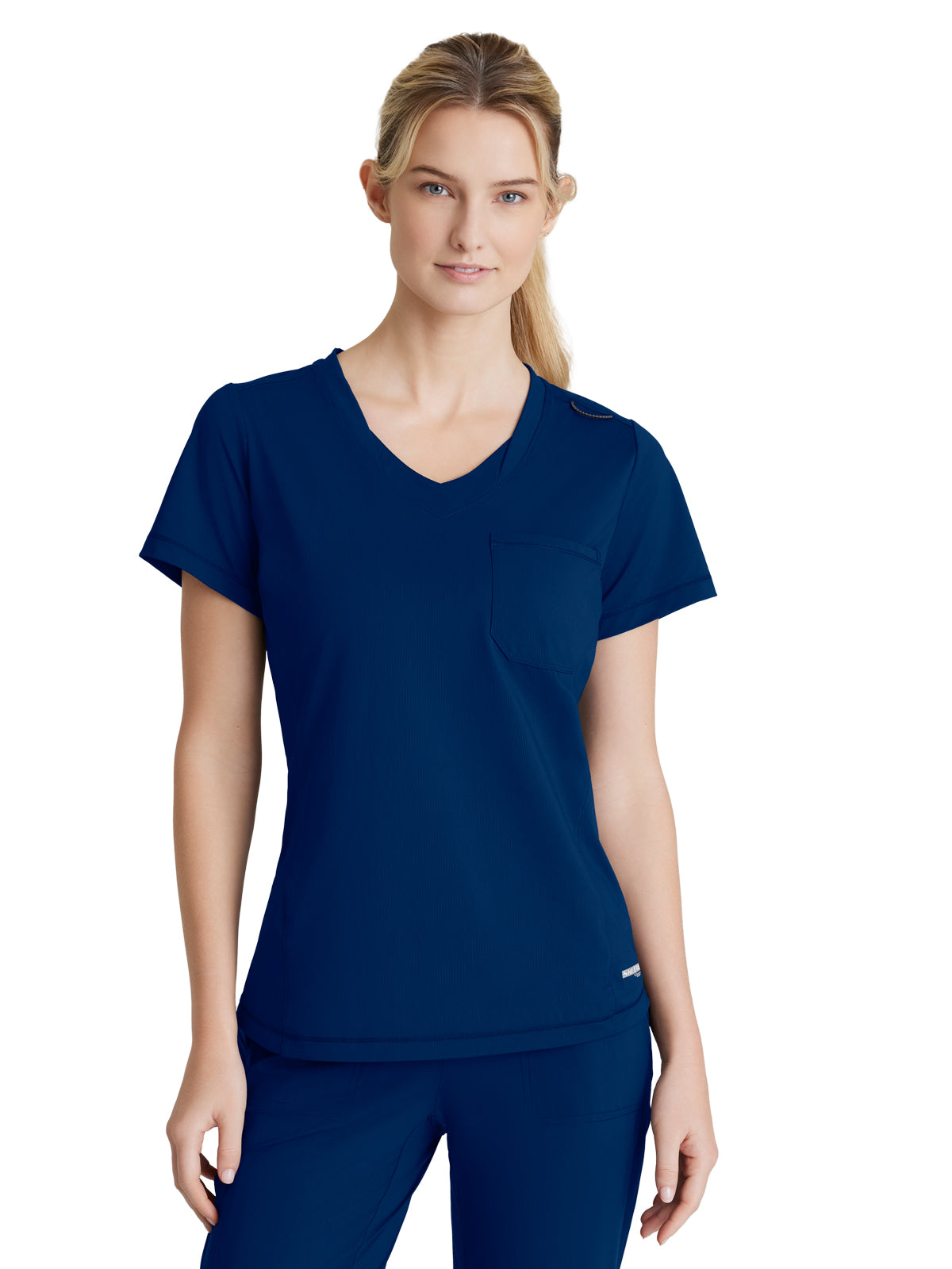 Women's 1 Pocket Tulip Hem Flow Top