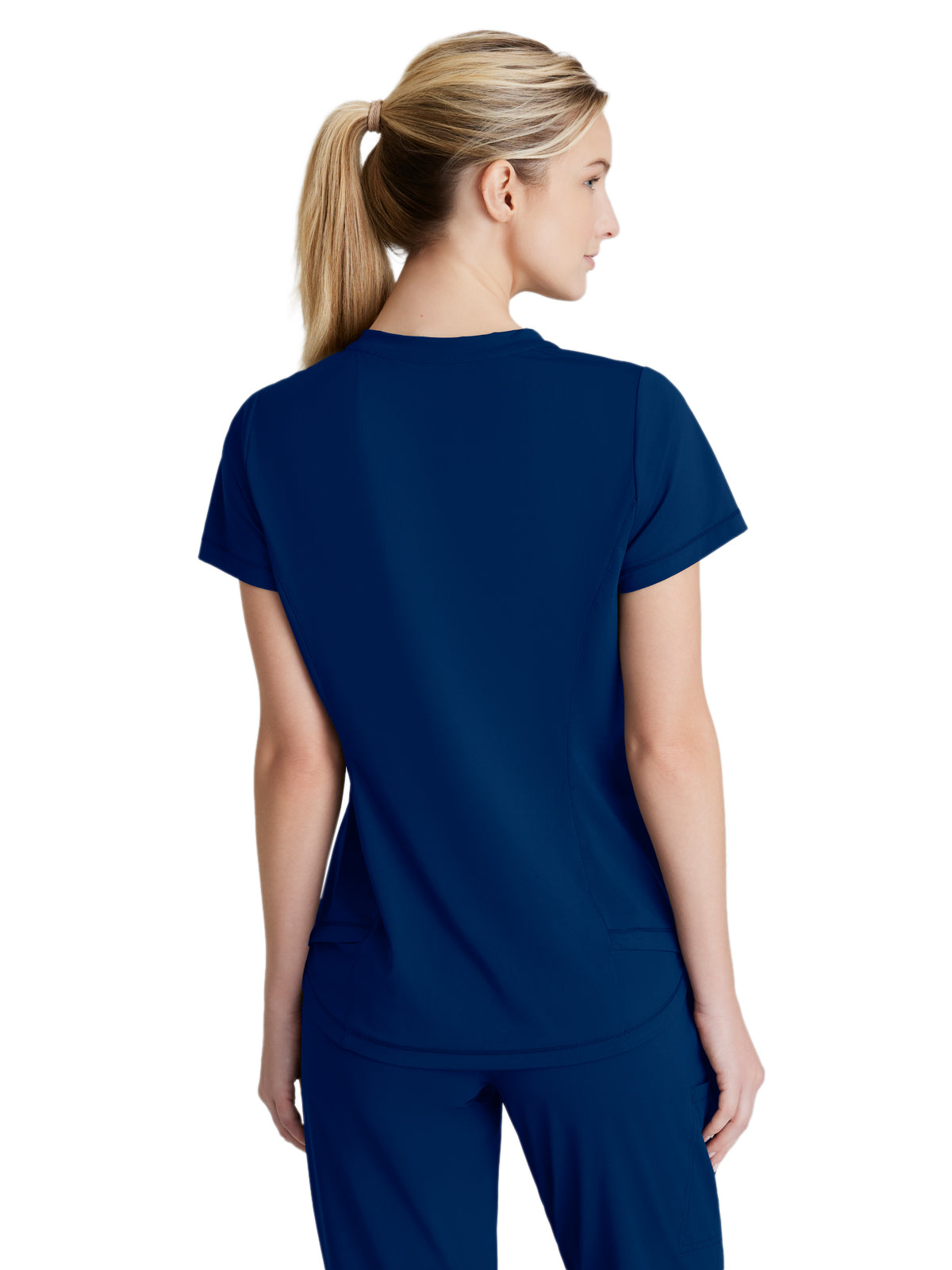 Women's 1 Pocket Tulip Hem Flow Top