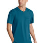 Men's Single Pocket Curved Neck Flex Top