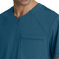 Men's Single Pocket Curved Neck Flex Top