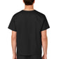 Unisex Double-Pocket V-Neck Top - 100 - Black