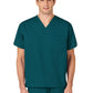 Unisex Double-Pocket V-Neck Scrub Top