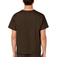 Unisex Double-Pocket V-Neck Top - 100 - Chocolate