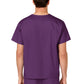 Unisex Double-Pocket V-Neck Top - 100 - Eggplant