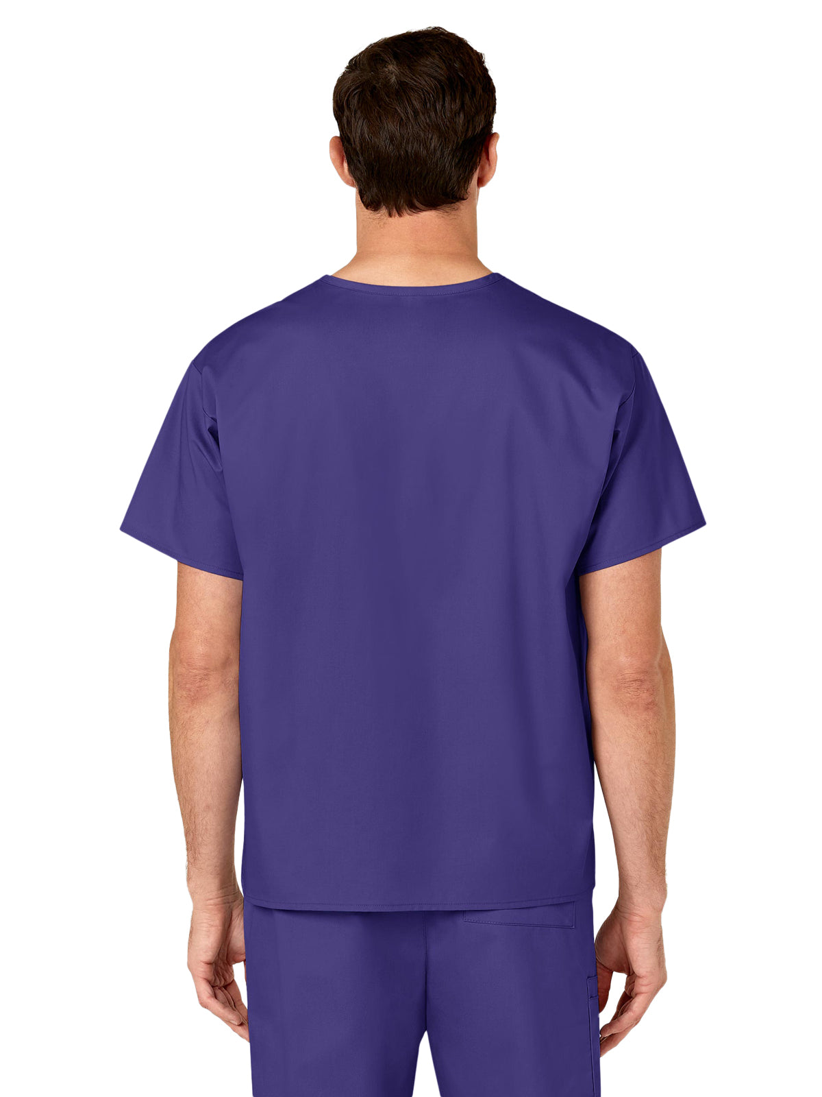 Unisex Double-Pocket V-Neck Scrub Top