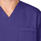 Unisex Double-Pocket V-Neck Top