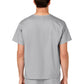 Unisex Double-Pocket V-Neck Top - 100 - Grey