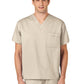 Unisex Double-Pocket V-Neck Scrub Top