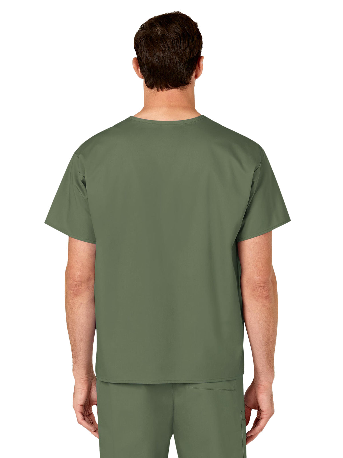 Unisex Double-Pocket V-Neck Scrub Top