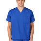 Unisex Double-Pocket V-Neck Scrub Top