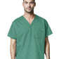 Unisex Double-Pocket V-Neck Scrub Top