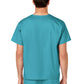 Unisex Double-Pocket V-Neck Top - 100 - Teal