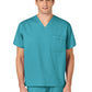 Unisex Double-Pocket V-Neck Scrub Top