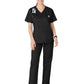 Women's Four-Pocket V-Neck Top - 101 - Black