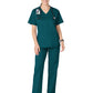 Women's Four-Pocket V-Neck Top - 101 - Caribbean