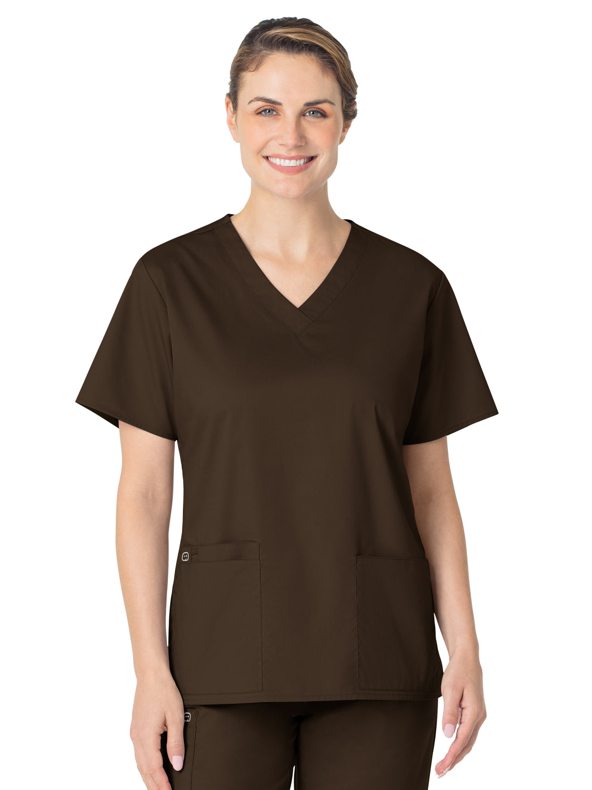 Women's Four-Pocket V-Neck Top